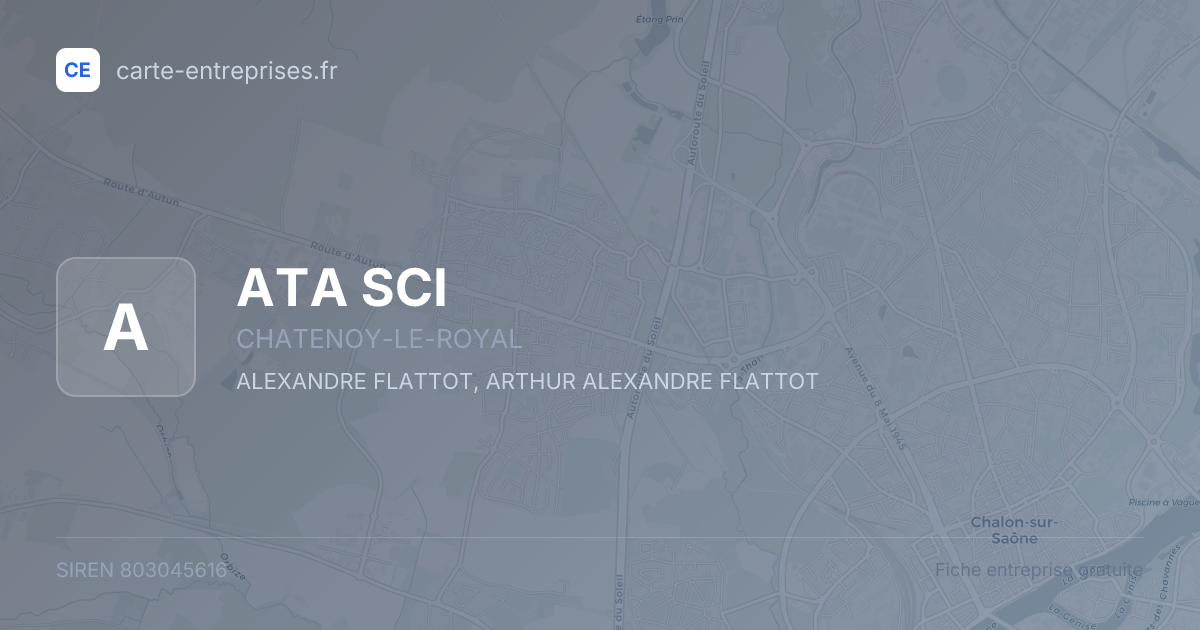 ATA SCI — 803045616 — fiche entreprise