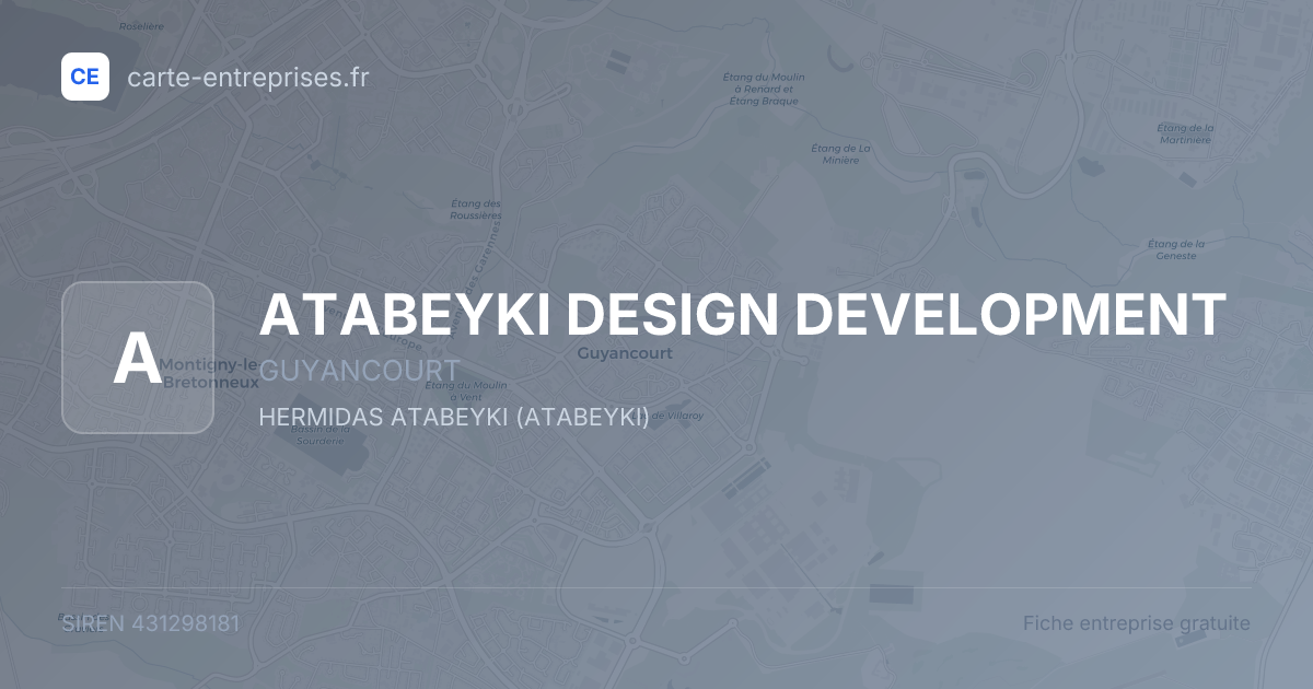 ATABEYKI DESIGN DEVELOPMENT — 431298181 — fiche entreprise