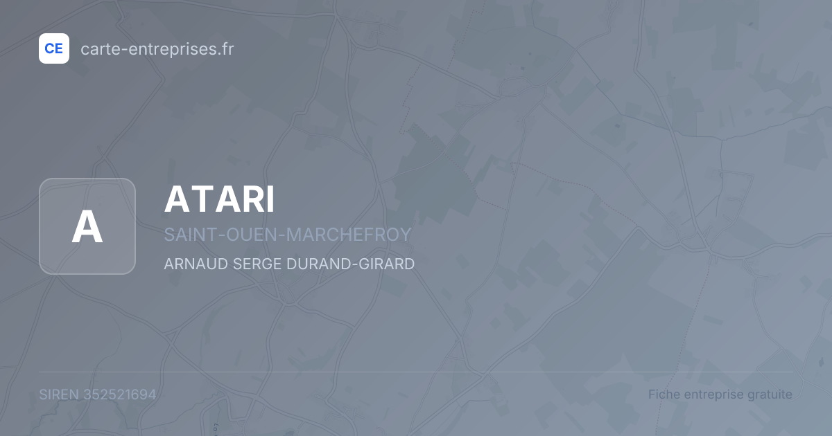 ATARI — 352521694 — fiche entreprise