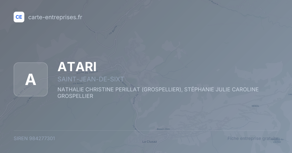ATARI — 984277301 — fiche entreprise