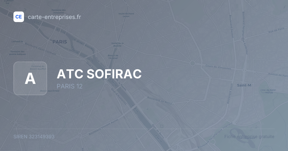 ATC SOFIRAC — 323149393 — fiche entreprise