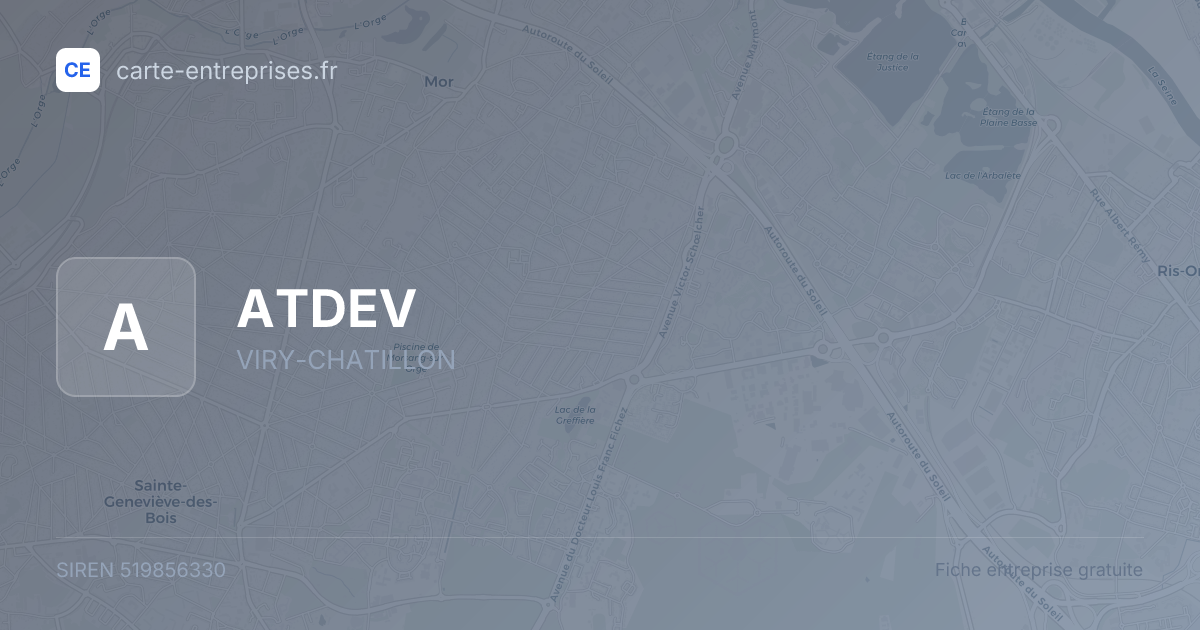 ATDEV — 519856330 — fiche entreprise