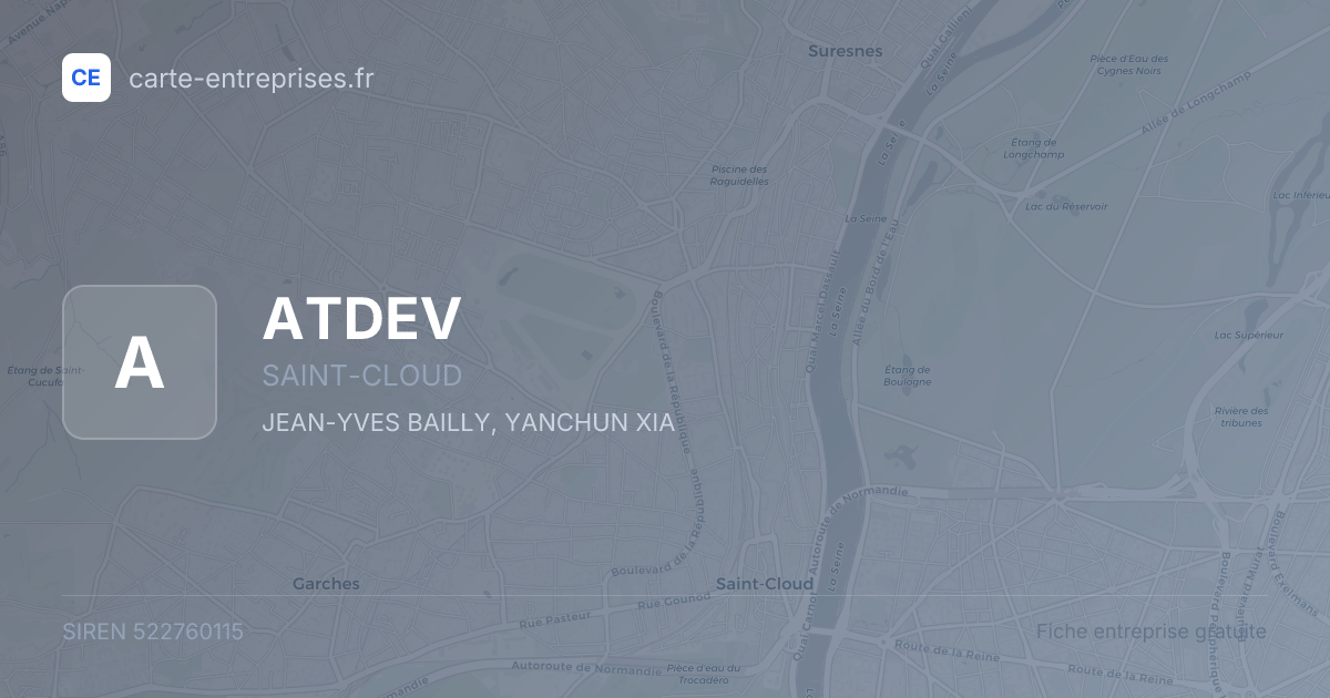 ATDEV — 522760115 — fiche entreprise