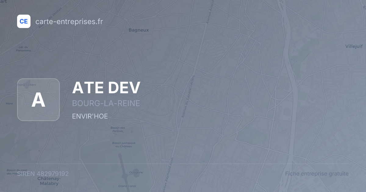 ATE DEV — 482979192 — fiche entreprise