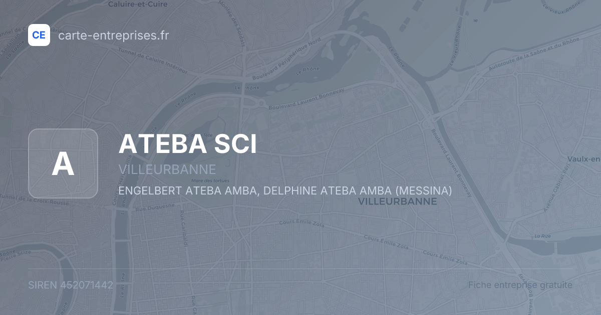 ATEBA SCI — 452071442 — fiche entreprise