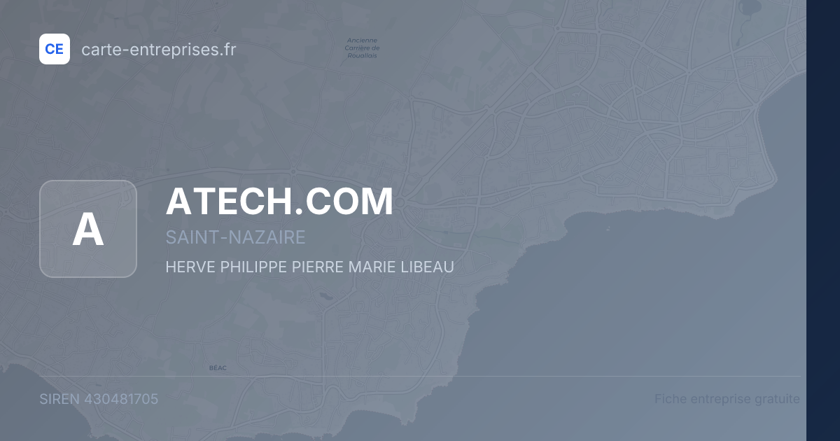 ATECH.COM — 430481705 — fiche entreprise