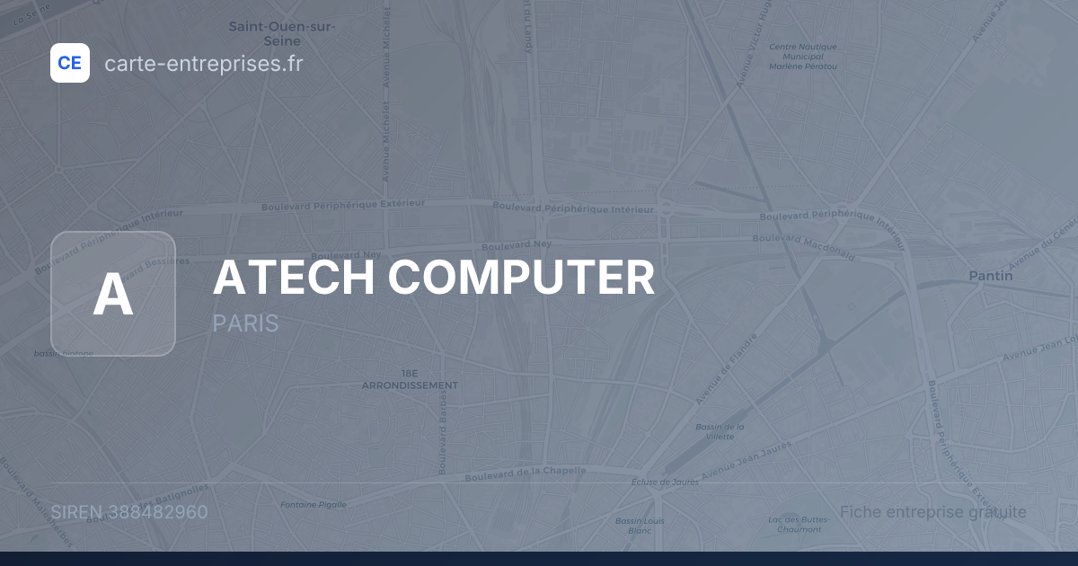 ATECH COMPUTER — 388482960 — fiche entreprise