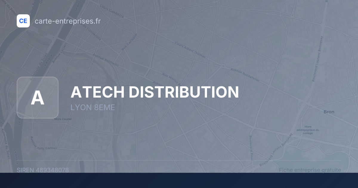 ATECH DISTRIBUTION — 489348078 — fiche entreprise