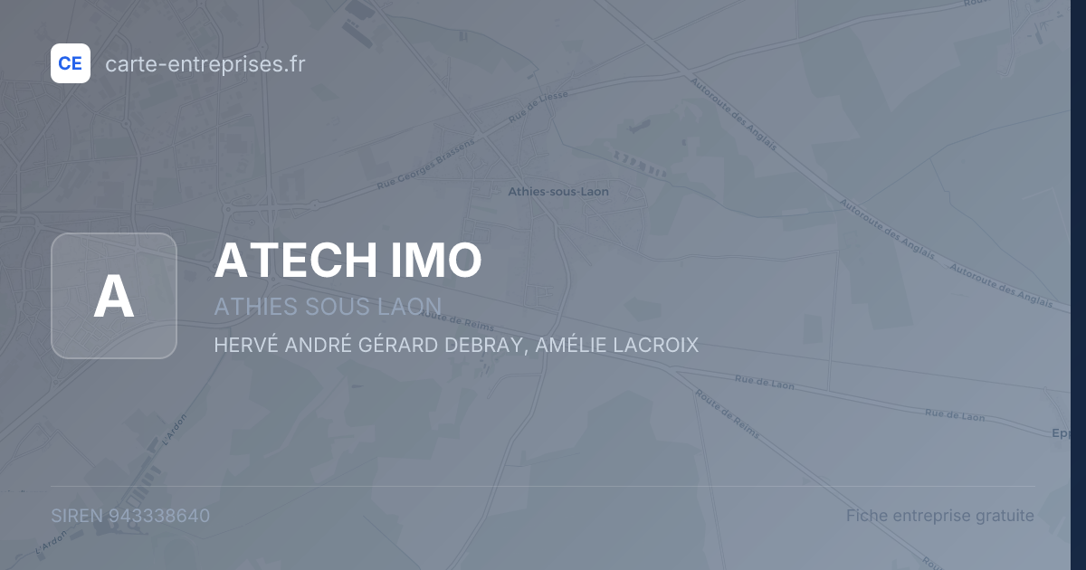 ATECH IMO — 943338640 — fiche entreprise