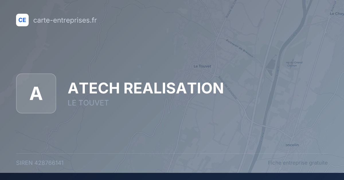 ATECH REALISATION — 428766141 — fiche entreprise