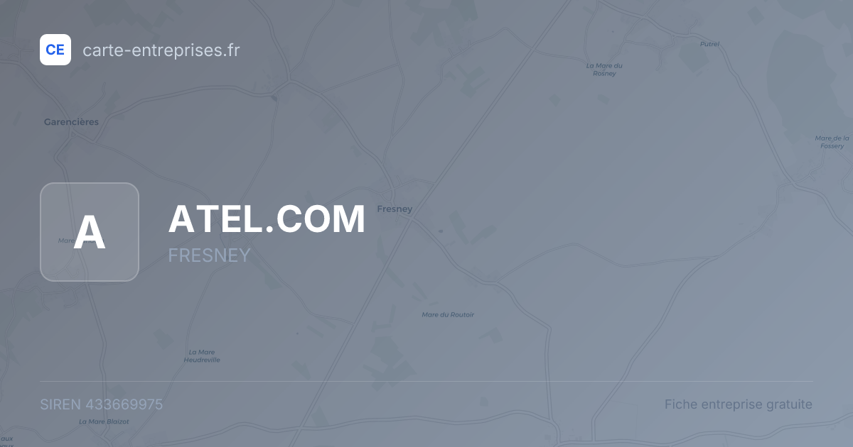 ATEL.COM — 433669975 — fiche entreprise
