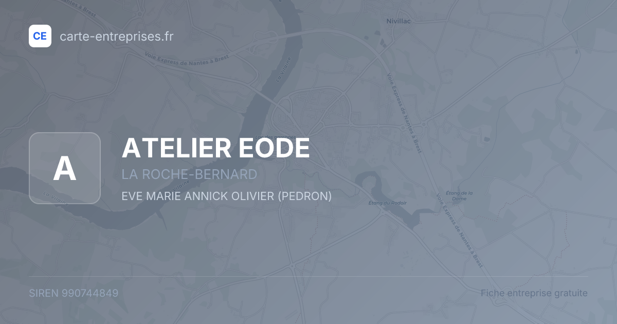 ATELIER EODE — 990744849 — fiche entreprise
