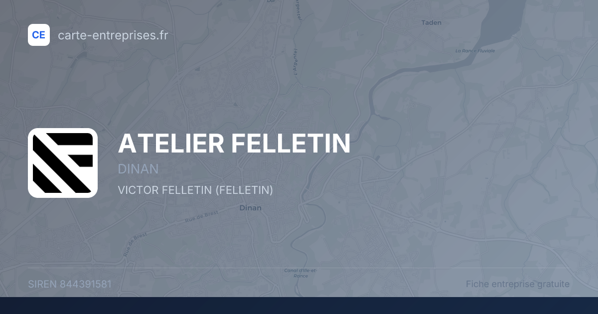 ATELIER FELLETIN — 844391581 — fiche entreprise