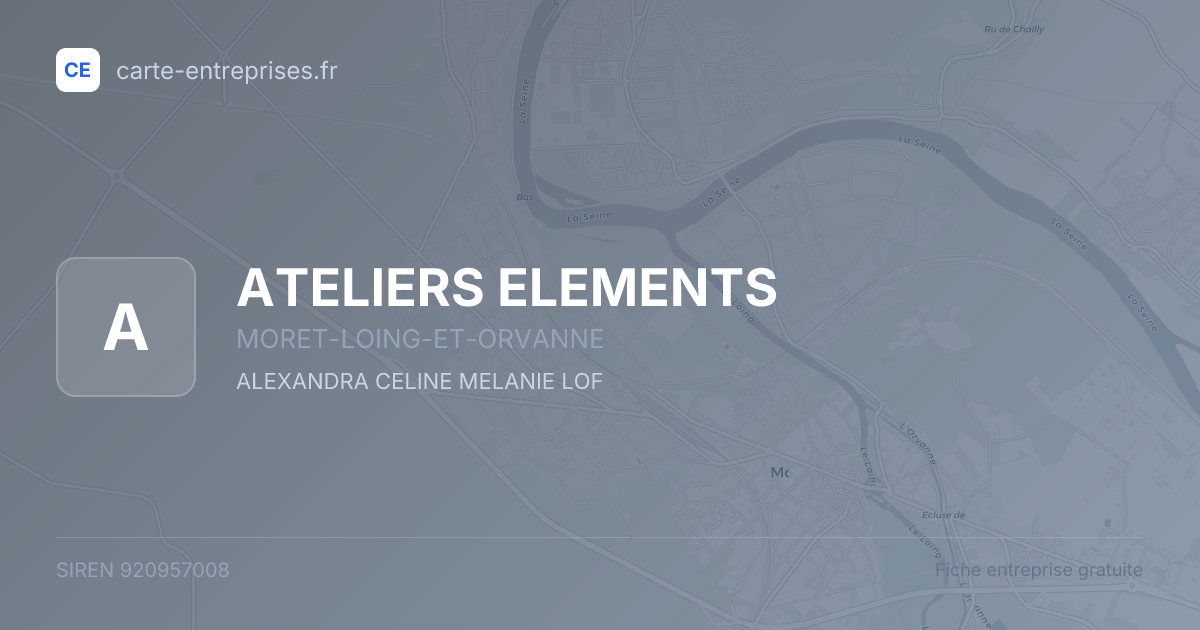 ATELIERS ELEMENTS — 920957008 — fiche entreprise