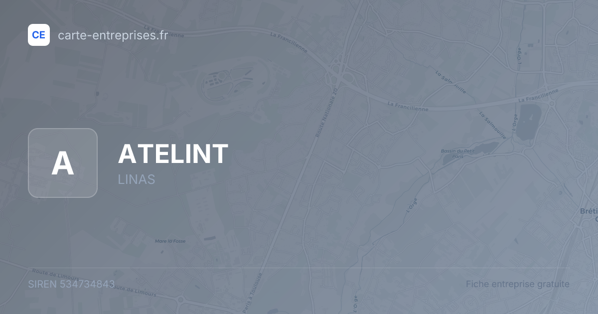 ATELINT — 534734843 — fiche entreprise