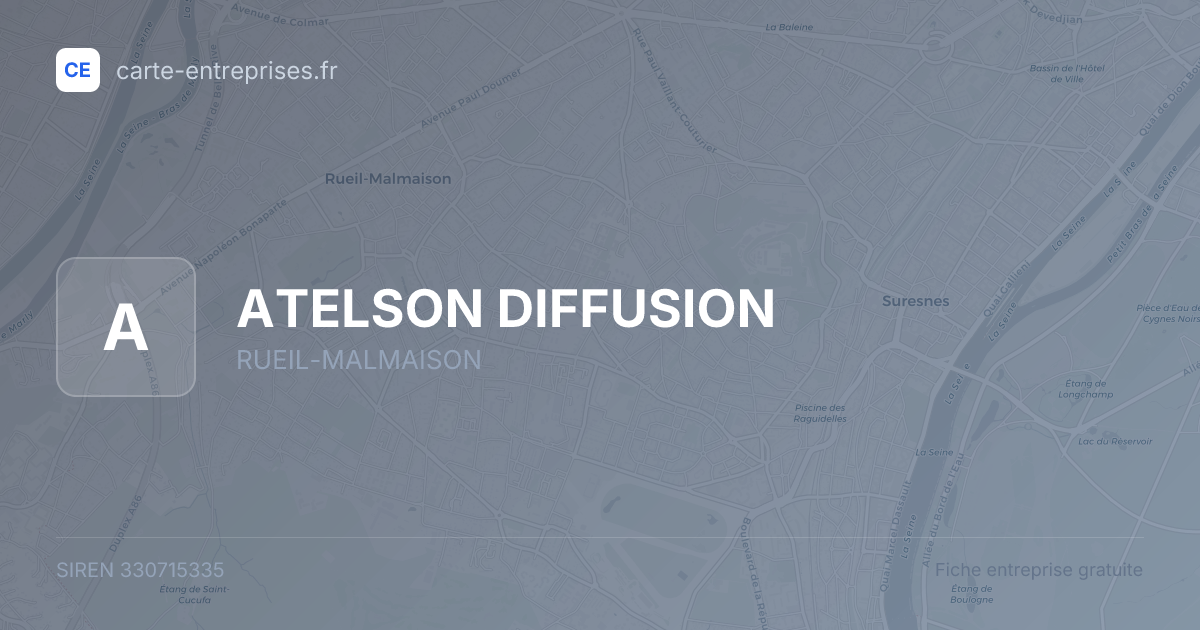 ATELSON DIFFUSION — 330715335 — fiche entreprise
