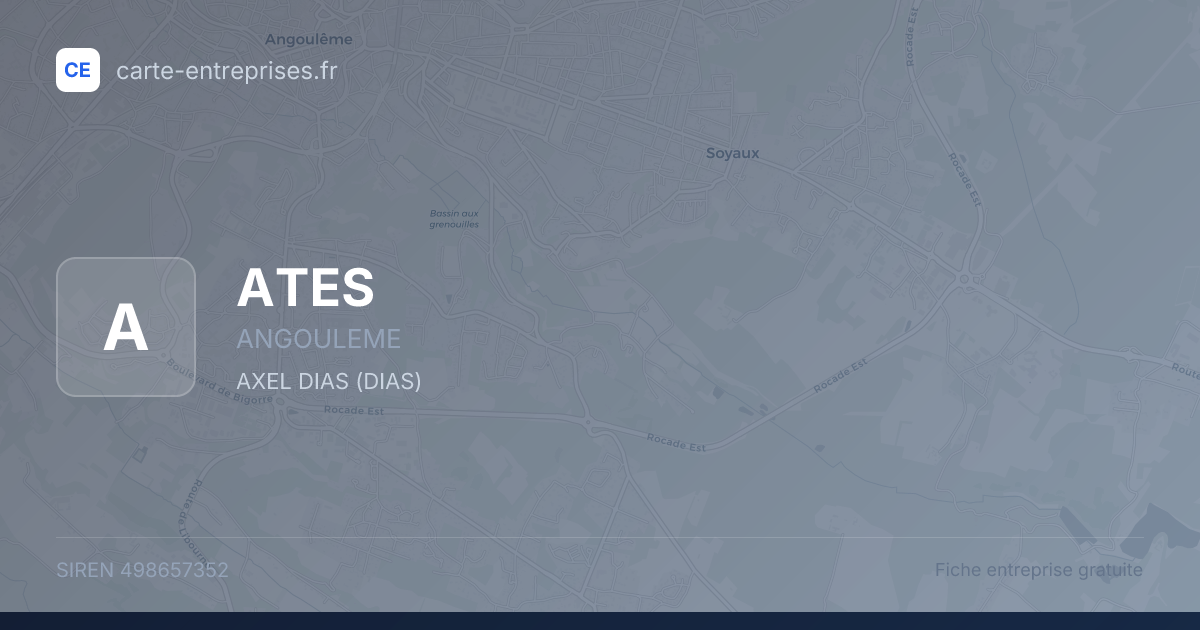 ATES — 498657352 — fiche entreprise