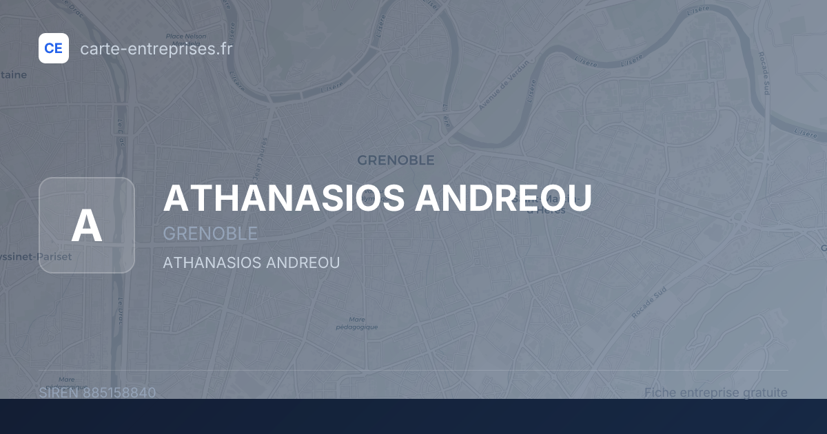 ATHANASIOS ANDREOU — 885158840 — fiche entreprise