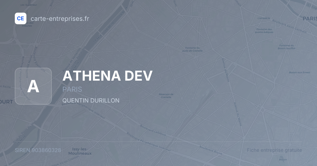ATHENA DEV — 903860328 — fiche entreprise