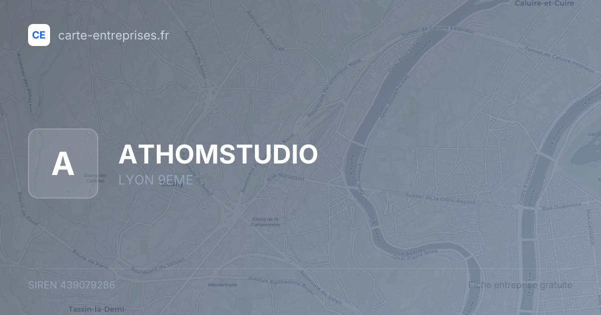 ATHOMSTUDIO — 439079286 — fiche entreprise
