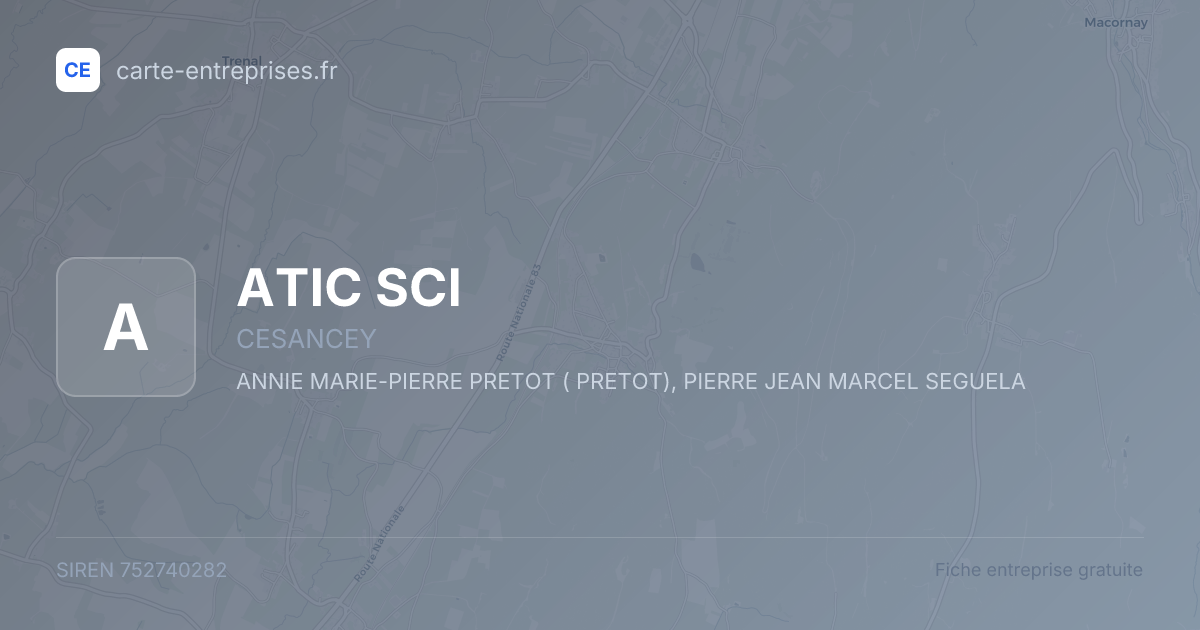 ATIC SCI — 752740282 — fiche entreprise
