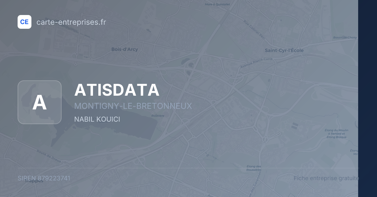 ATISDATA — 879223741 — fiche entreprise