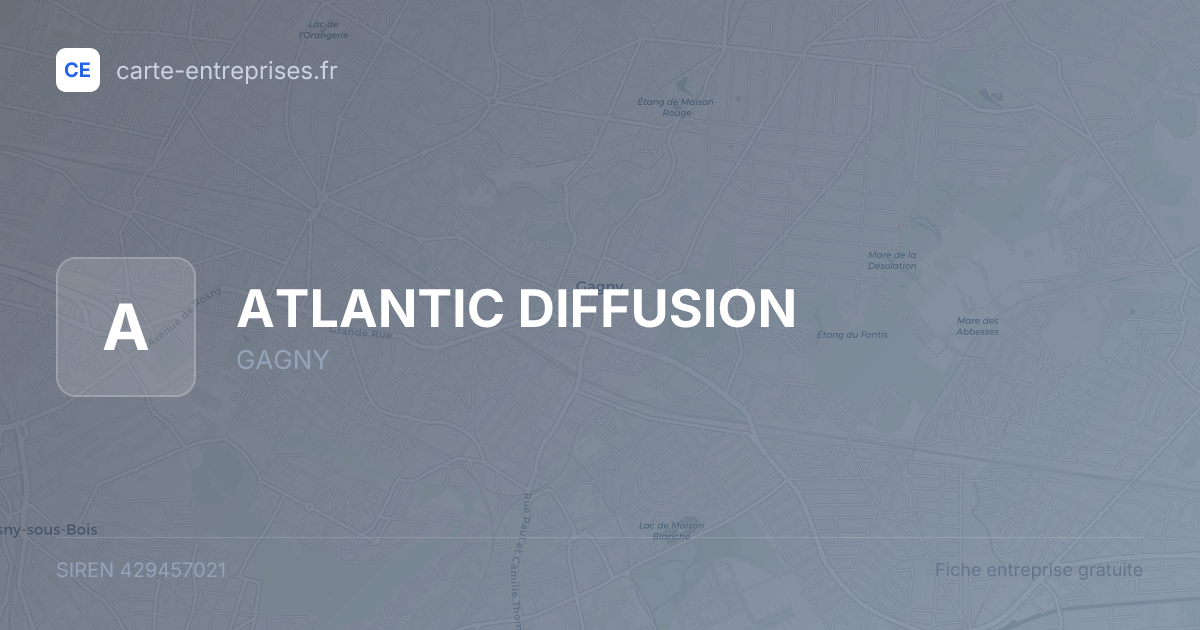 ATLANTIC DIFFUSION — 429457021 — fiche entreprise