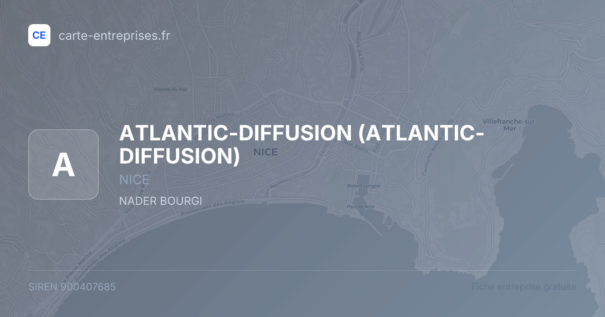 ATLANTIC-DIFFUSION — 900407685 — fiche entreprise