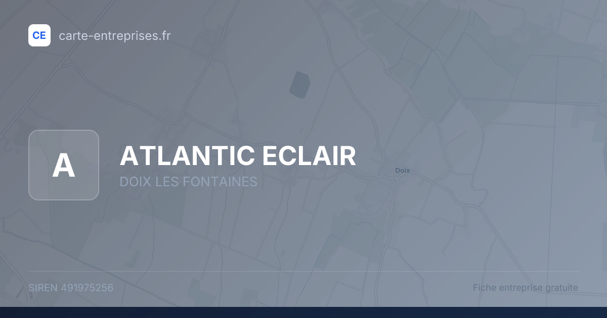 ATLANTIC ECLAIR — 491975256 — fiche entreprise