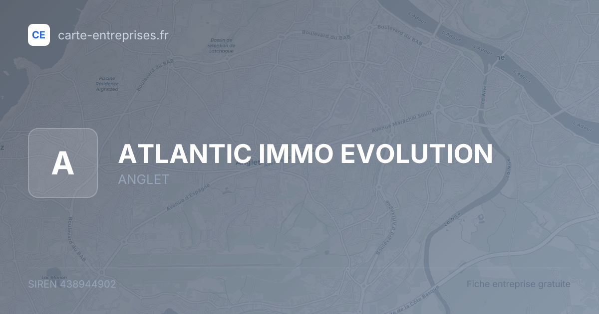 ATLANTIC IMMO EVOLUTION — 438944902 — fiche entreprise
