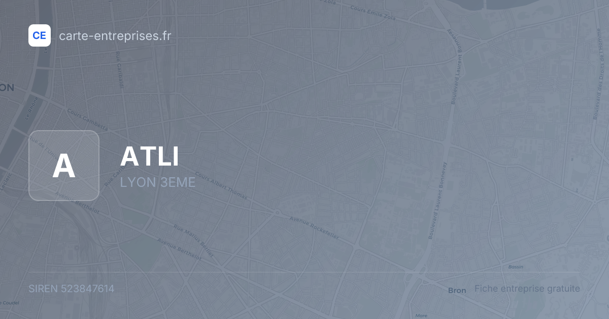 ATLI — 523847614 — fiche entreprise