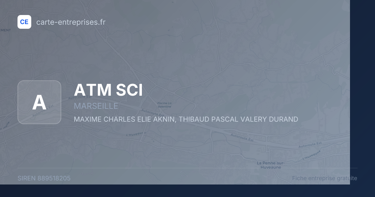 ATM SCI — 889518205 — fiche entreprise