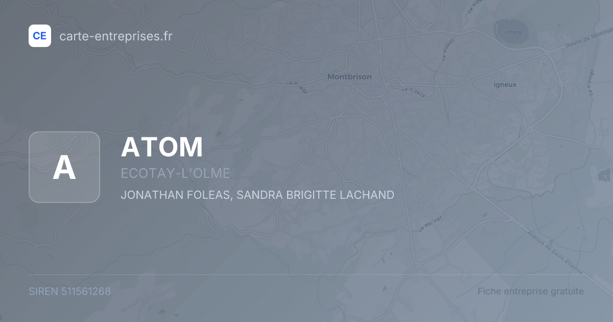 ATOM — 511561268 — fiche entreprise