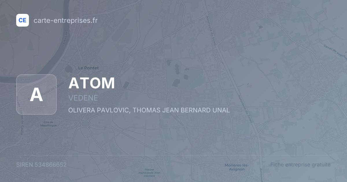 ATOM — 534866652 — fiche entreprise