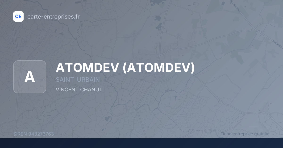 ATOMDEV — 943273763 — fiche entreprise