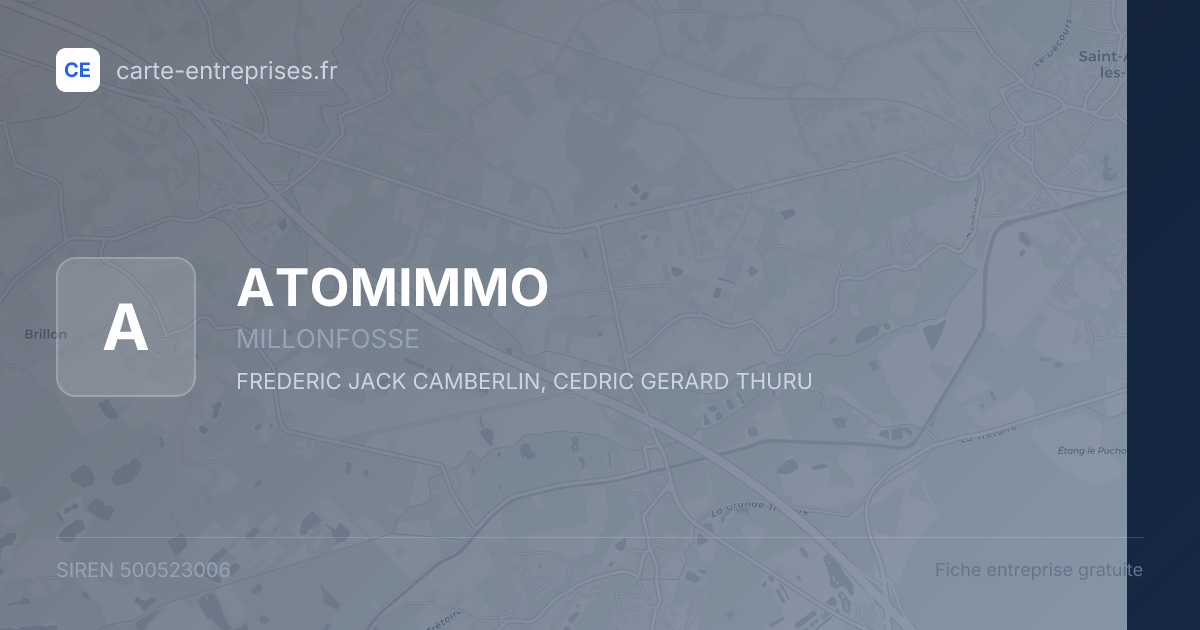 ATOMIMMO — 500523006 — fiche entreprise