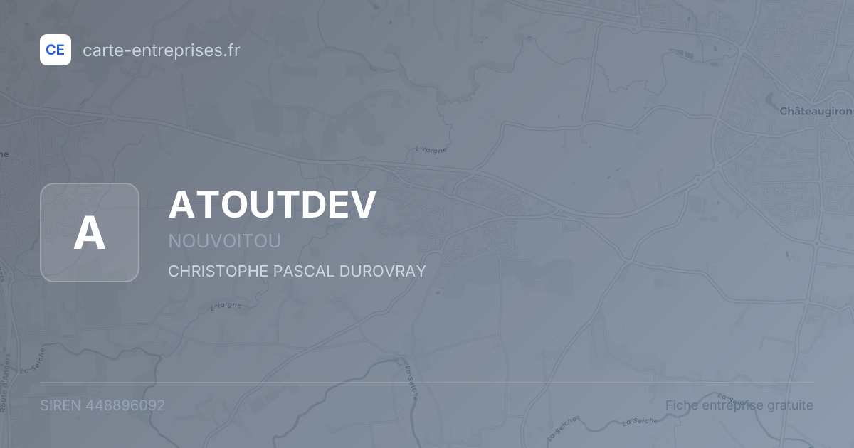 ATOUTDEV — 448896092 — fiche entreprise