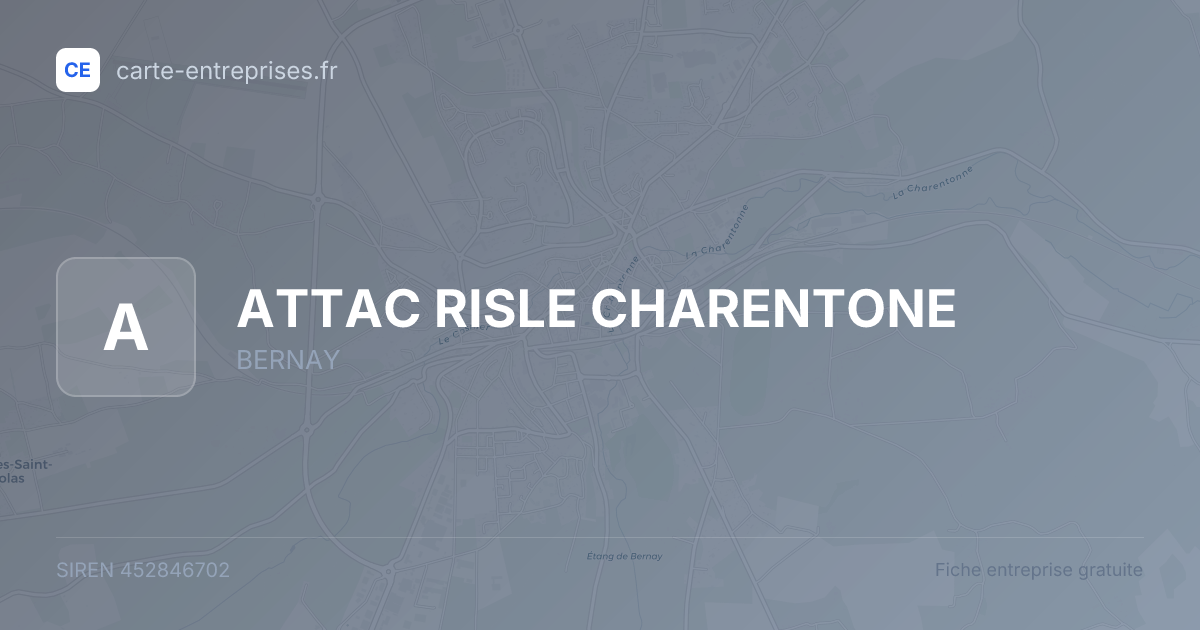 ATTAC RISLE  CHARENTONE — 452846702 — fiche entreprise