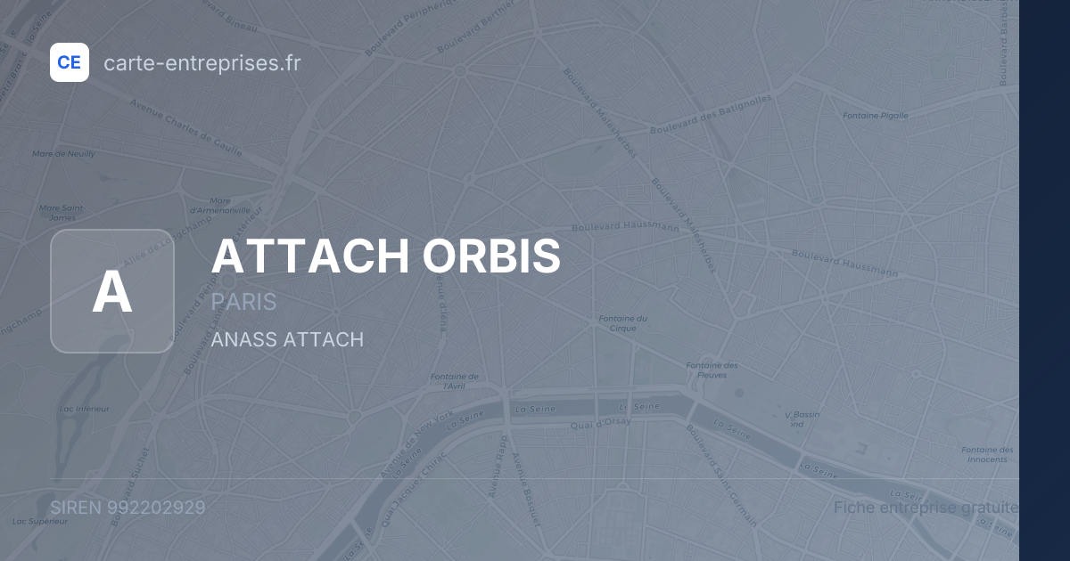 ATTACH ORBIS — 992202929 — fiche entreprise