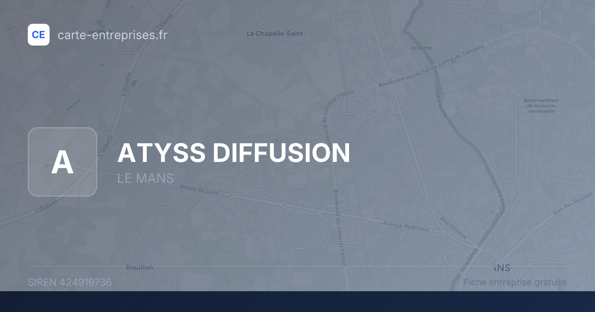 ATYSS DIFFUSION — 424919736 — fiche entreprise