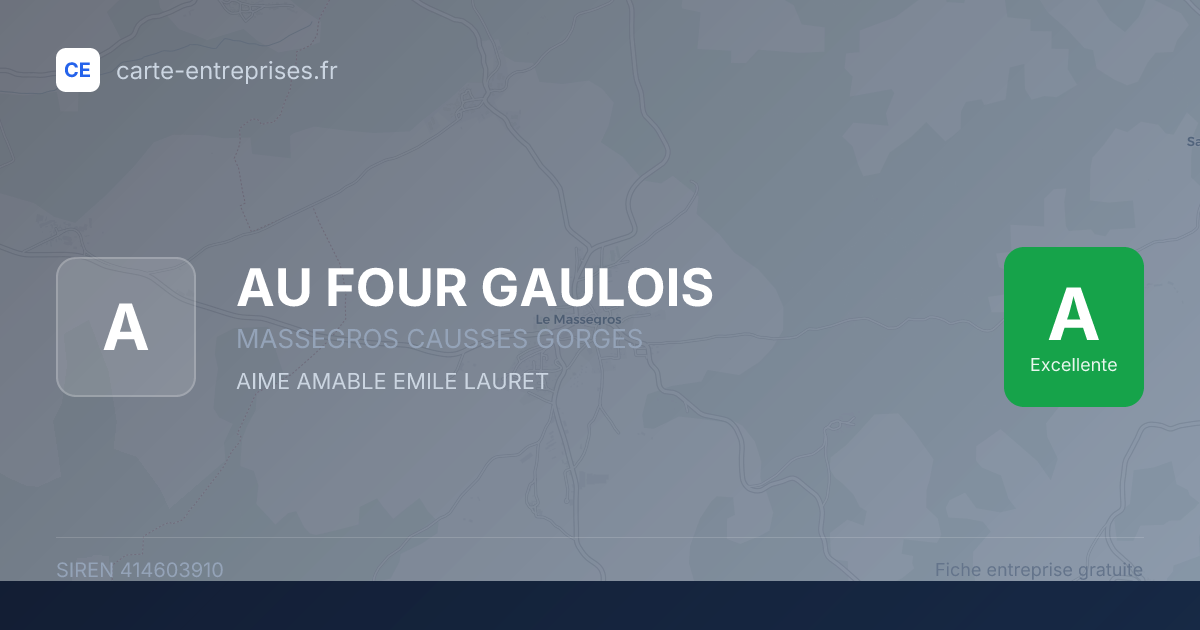 AU FOUR GAULOIS — 414603910 — fiche entreprise