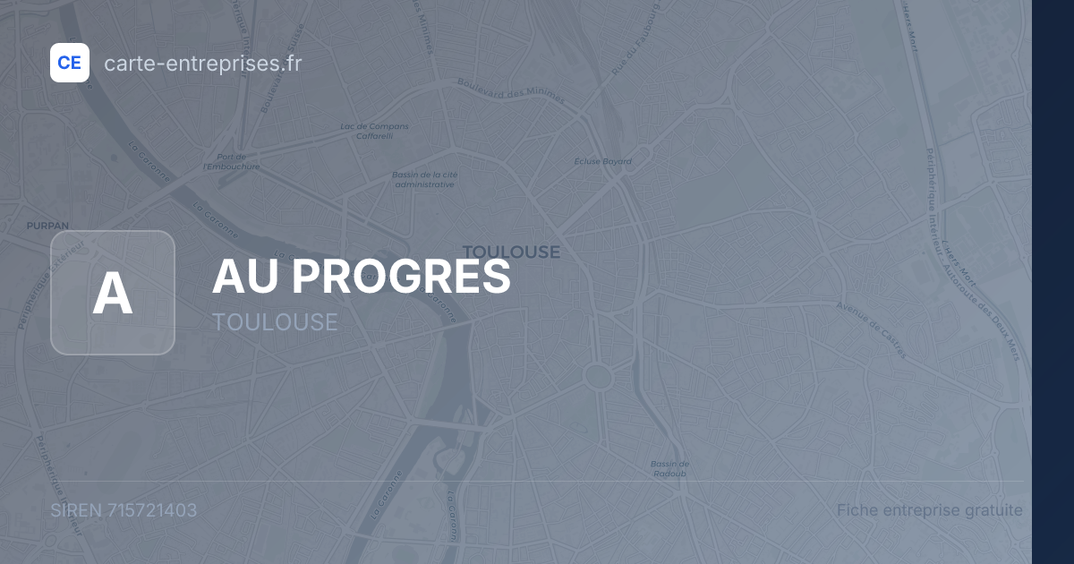 AU PROGRES — 715721403 — fiche entreprise