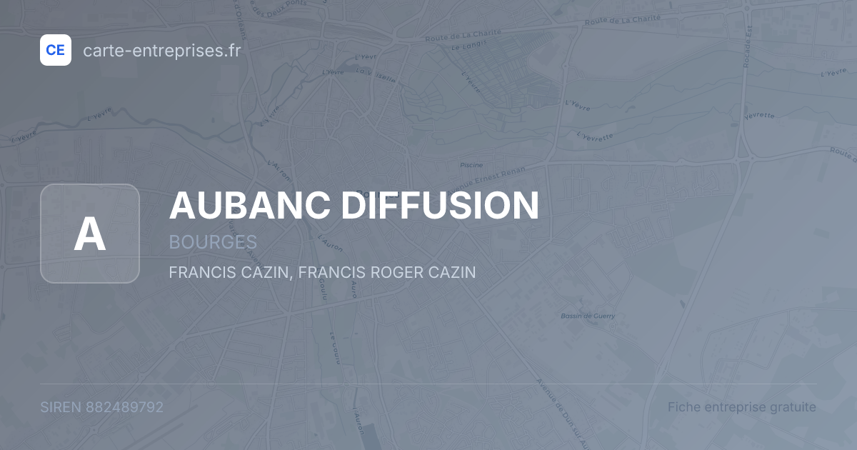 AUBANC DIFFUSION — 882489792 — fiche entreprise