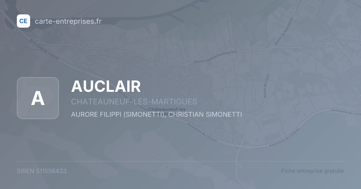 AUCLAIR — 511556433 — fiche entreprise