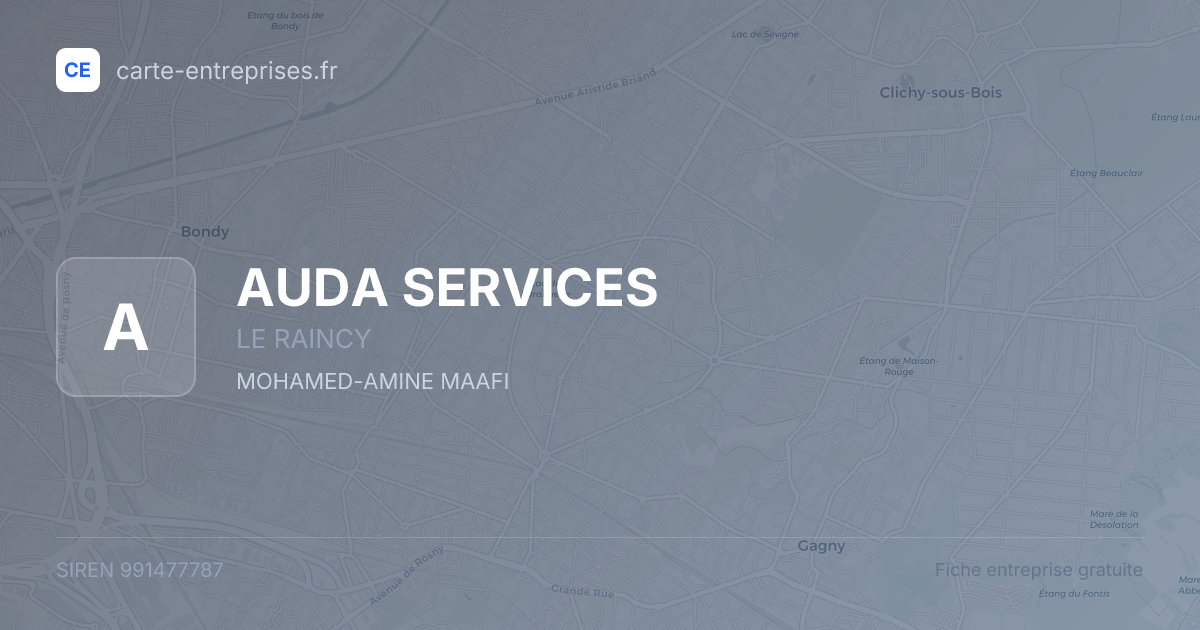 AUDA SERVICES — 991477787 — fiche entreprise