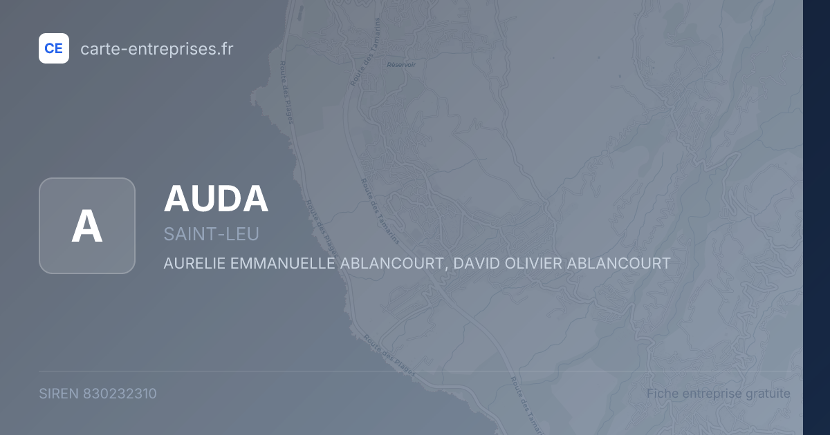 AUDA — 830232310 — fiche entreprise