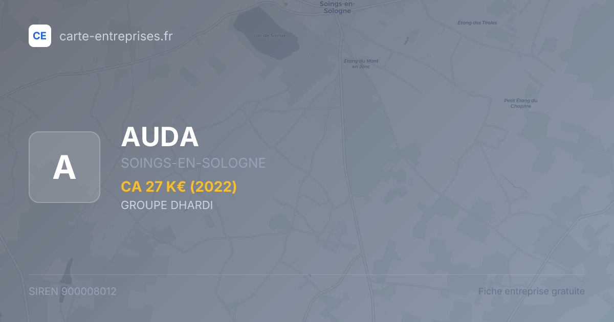 AUDA — 900008012 — fiche entreprise