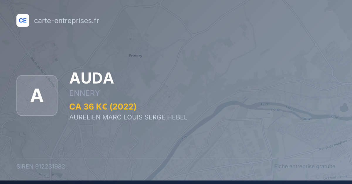 AUDA — 912231982 — fiche entreprise