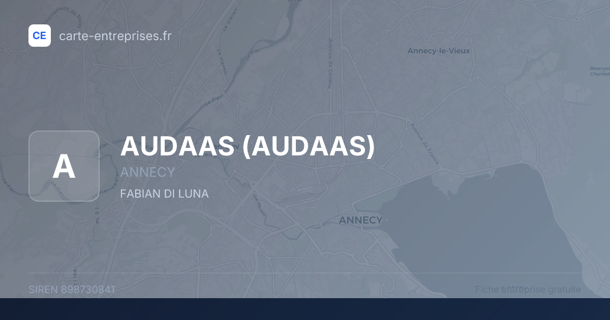 AUDAAS — 898730841 — fiche entreprise