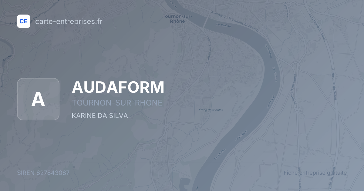 AUDAFORM — 827843087 — fiche entreprise